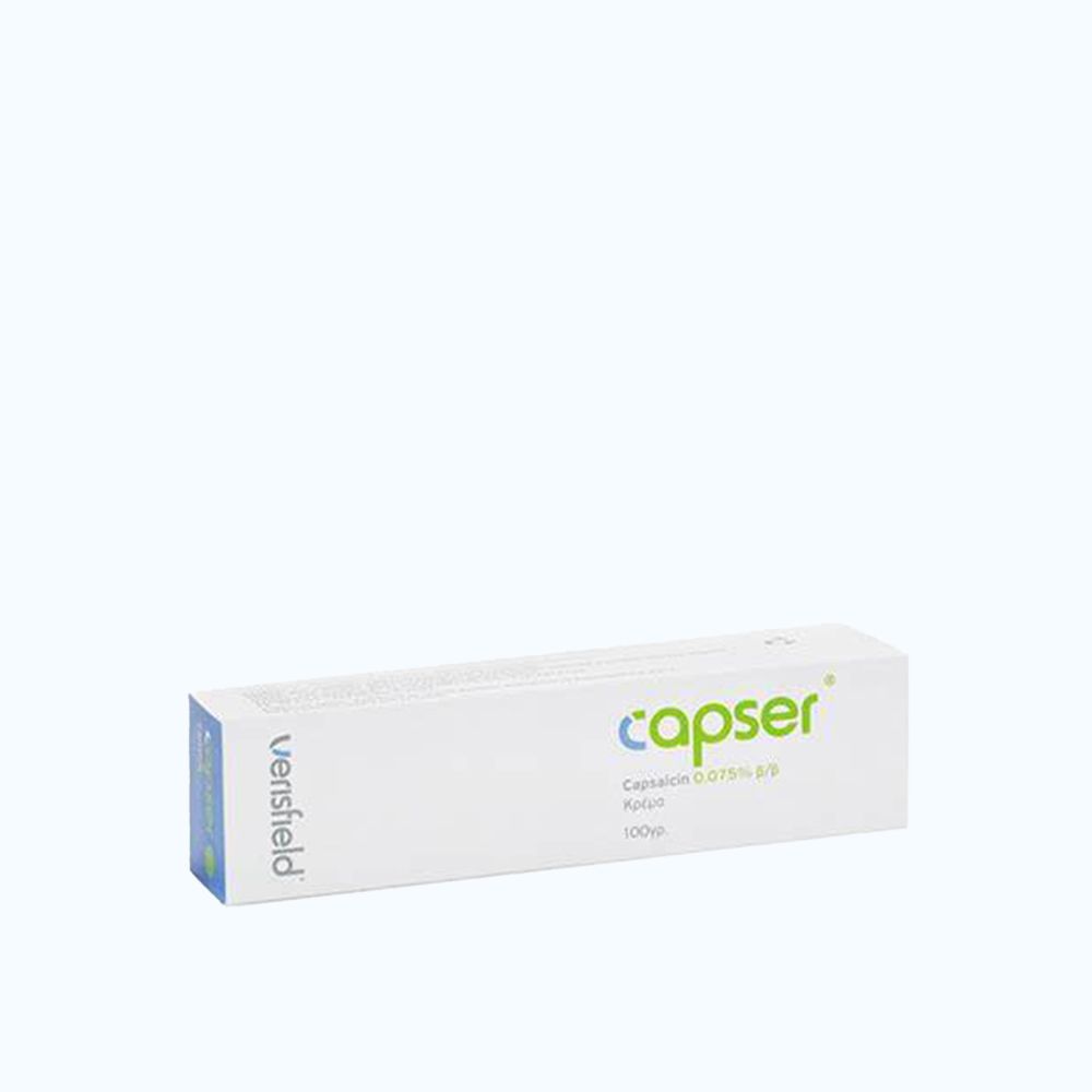 Thuốc dùng ngoài Capser 0.75% giảm đau tại chỗ (tuýp 100g)