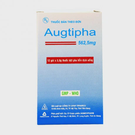 Thuốc bột pha hỗn dịch uống Augtipha 562,5mg kháng sinh điều trị nhiễm ...