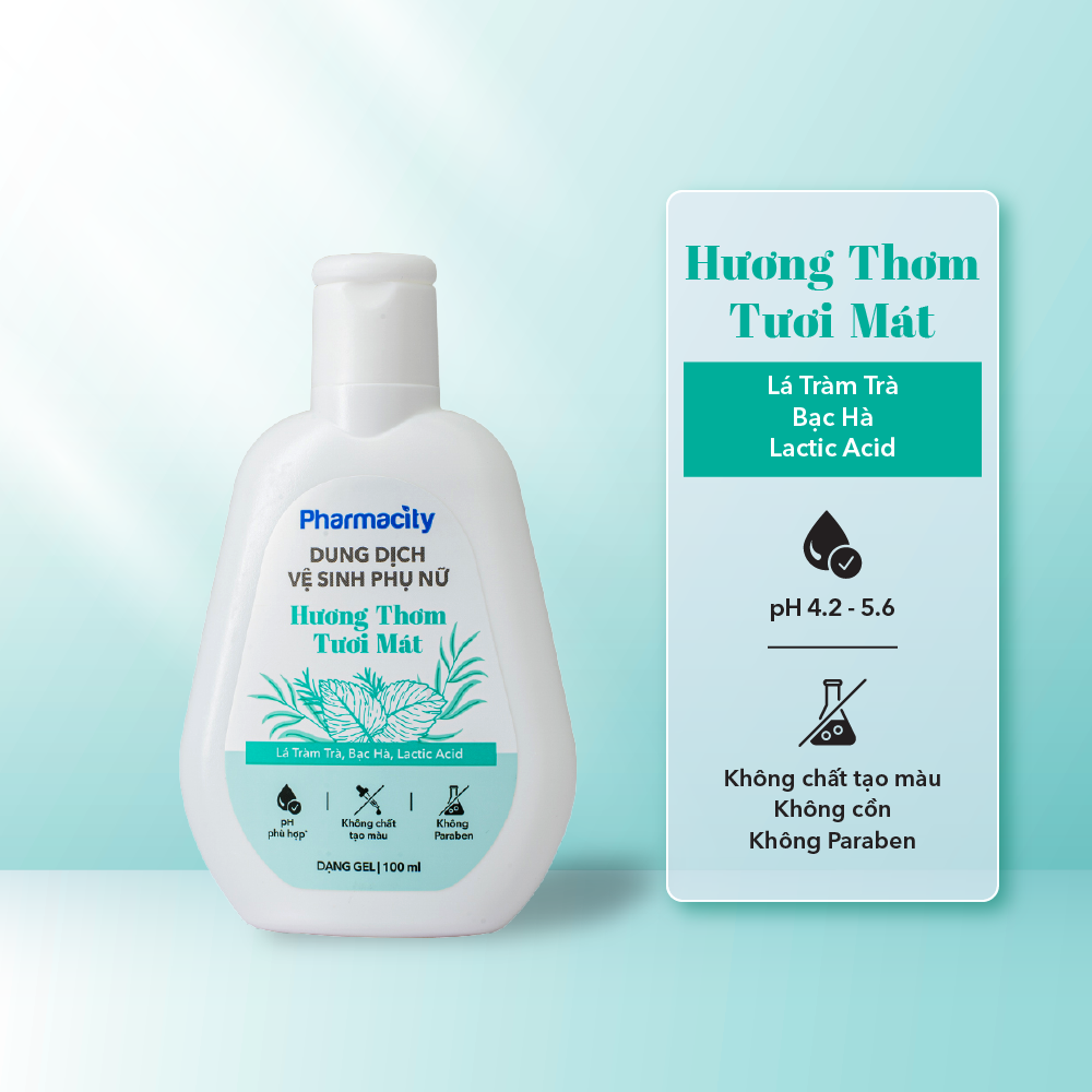 Dung dch v sinh ph n Pharmacity dng gel hng thm ti mt (100ml)