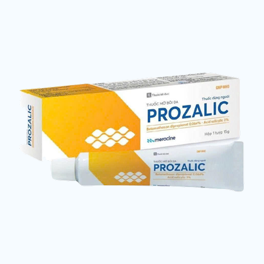 Prozalips Thuốc mỡ bôi da PROZALIC OINT trị vảy nến, á sừng (Tuýp 15g)