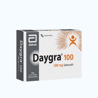 Daygra Viên nén Daygra 100mg điều trị rối loạn cương dương ở nam giới (1 vỉ x ...