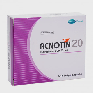 Viên nang Acnotin 20mg điều trị các dạng mụn trứng cá nặng (3 vỉ x 10 viên)