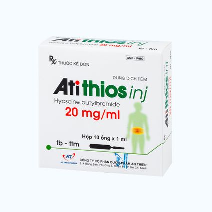 Atithios Inj Thuốc tiêm Atithios 20mg/ml An Thiên điều trị co thắt dđường tiêu hóa ...
