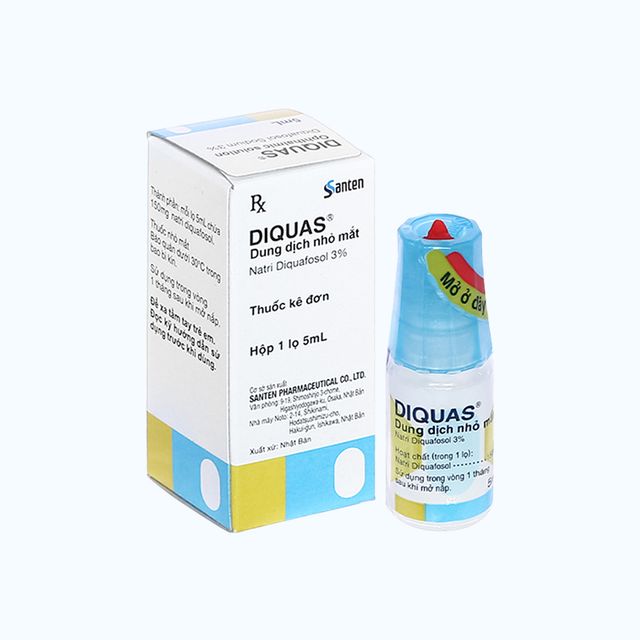 Thuốc nhỏ mắt Diquas Ophthalmic Solution 3% trị khô mắt (chai 5ml) 