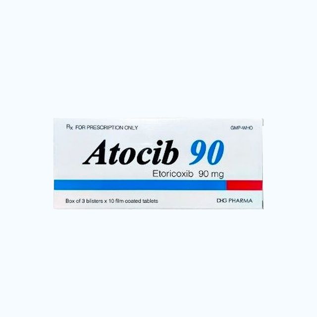 Viên nén Atocib 90mg điều trị viêm và giảm các cơn đau khớp, đau cấp và ...