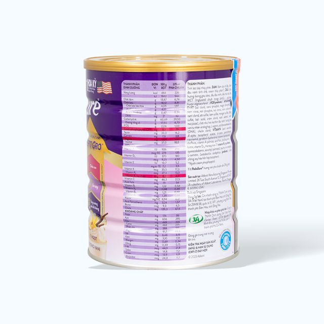 Sữa bột dinh dưỡng PEDIASURE hương vani bổ sung dinh dưỡng cho bé từ 1-10 tuổi (800g)