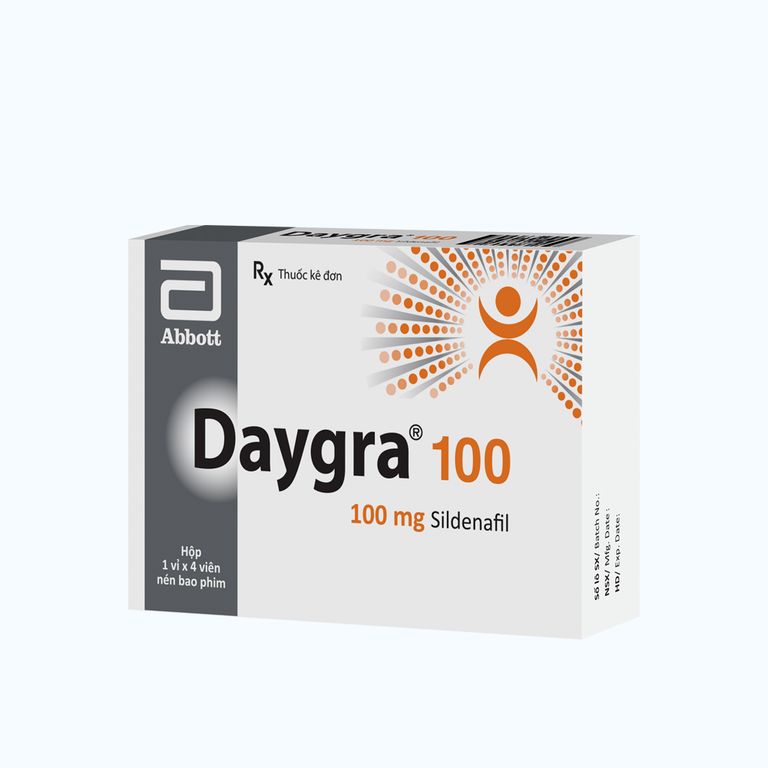 Daygra Viên nén Daygra 100mg điều trị rối loạn cương dương ở nam giới (1 vỉ x ...