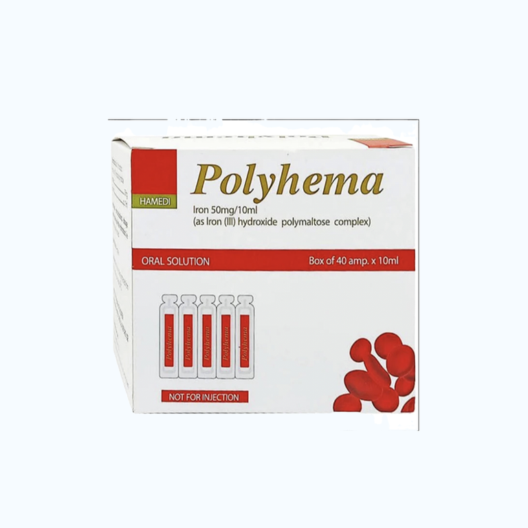 Polyhema Polyhema 50mg Hà Nam (Hộp 40 ống)