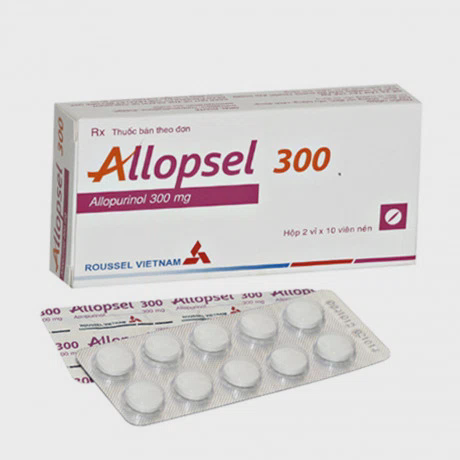 Nên uống Allopsel ngay sau bữa ăn và uống nhiều nước từ 2-3 lít mỗi ngày 
