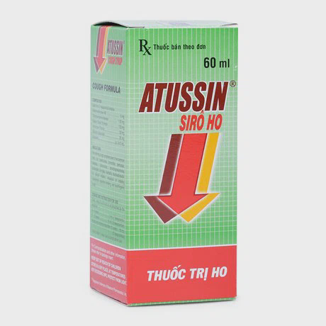 Thuốc ho Atussin hoàn toàn không chứa thành phần kháng sinh mà chỉ có tác dụng điều trị triệu chứng