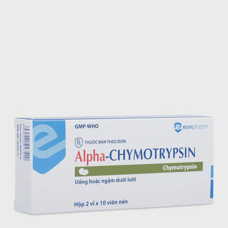 Không sử dụng thuốc Alphachymotrypsin cho người có vết thương hở đang chảy máu