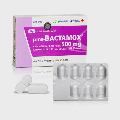 Viên nén bao phim Bactamox 500mg Imexpharm kháng sinh điều trị nhiễm ...