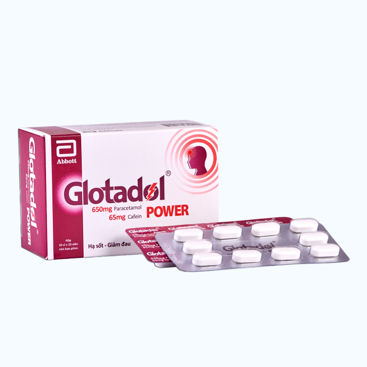 Thuốc Glotadol được sử dụng phổ biến để hạ sốt và giảm nhanh các cơn đau từ nhẹ đến trung bình