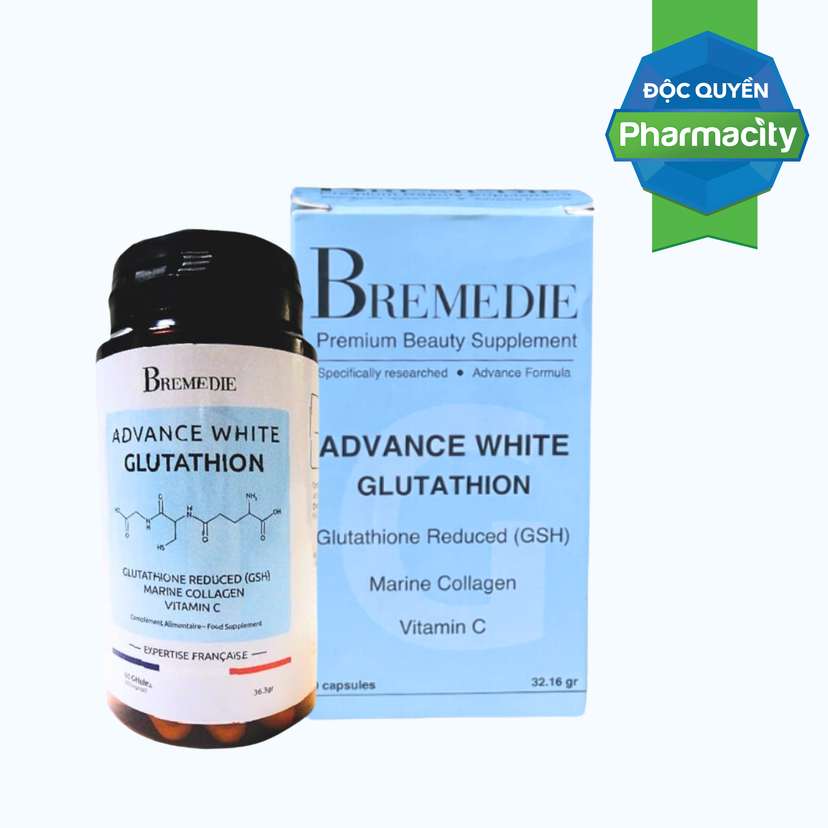 Thc phm bo v sc khe Advance white Glutathion H Tr Chng Oxy Ha  (Hp 60