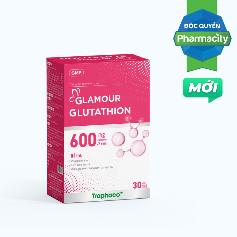 thực phẩm chứa glutathione Thực Phẩm Bảo Vệ Sức Khỏe GLAMOUR GLUTATHION Hỗ Trợ Chống Oxy Hóa, Giảm Nám  Da,