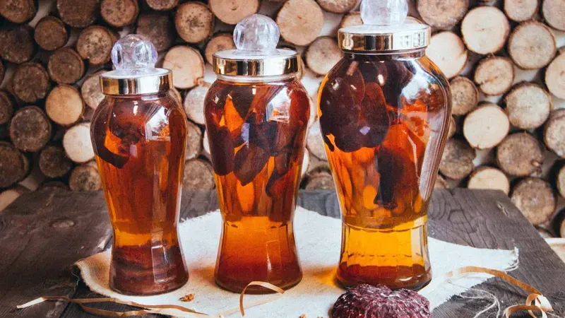 Nấm ngọc cẩu ngâm rượu là cách sử dụng phổ biến để hỗ trợ sinh lực