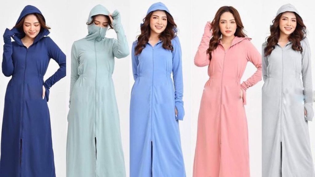 Sử dụng trang phục chống nắng có độ che phủ cao là hàng rào vật lý bảo vệ làn da hiệu quả khi đi xe máy