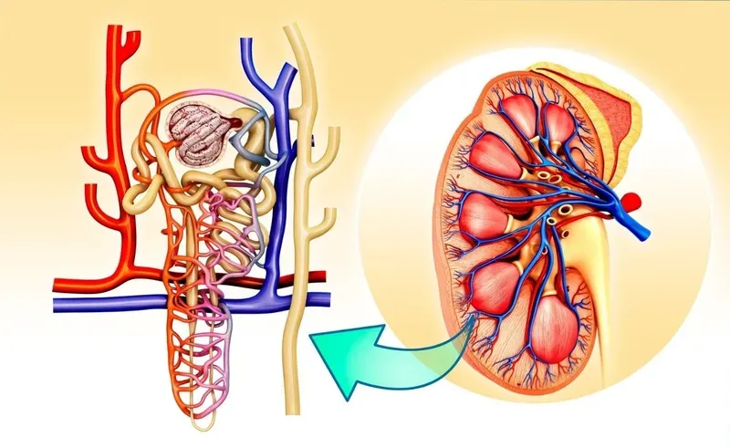 Cầu thận là nơi diễn ra quá trình lọc máu và tạo nước tiểu