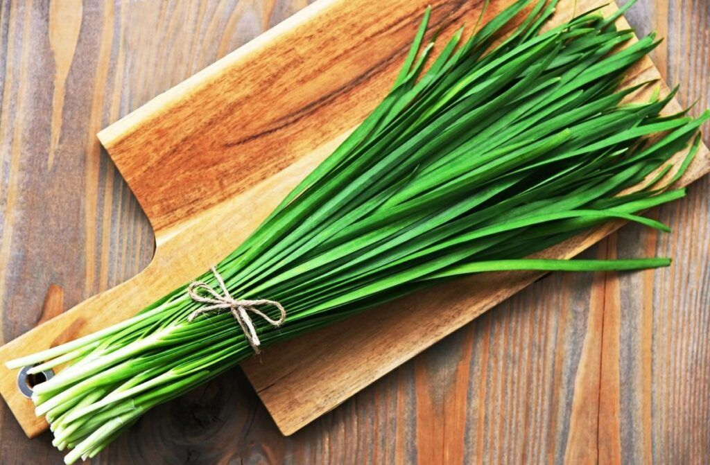Lá hẹ chứa nhiều dưỡng chất giúp cải thiện hệ tiêu hóa từ bên trong
