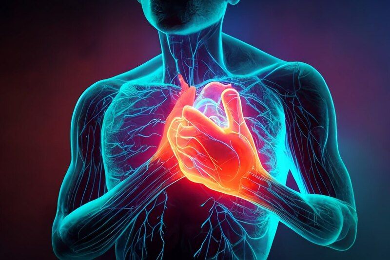 Minh hoạ siêu âm tim là công cụ quan trọng giúp phát hiện giãn buồng tim và giảm chức năng co bóp.