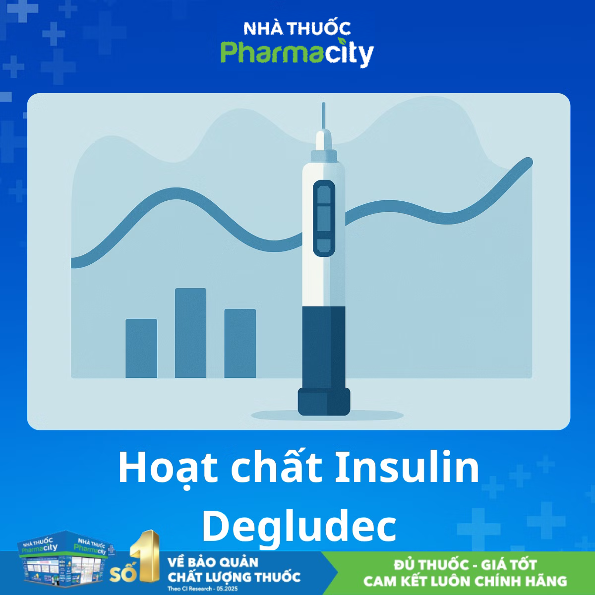 Hoạt chất Insulin Degludec hỗ trợ ổn định đường huyết nền 