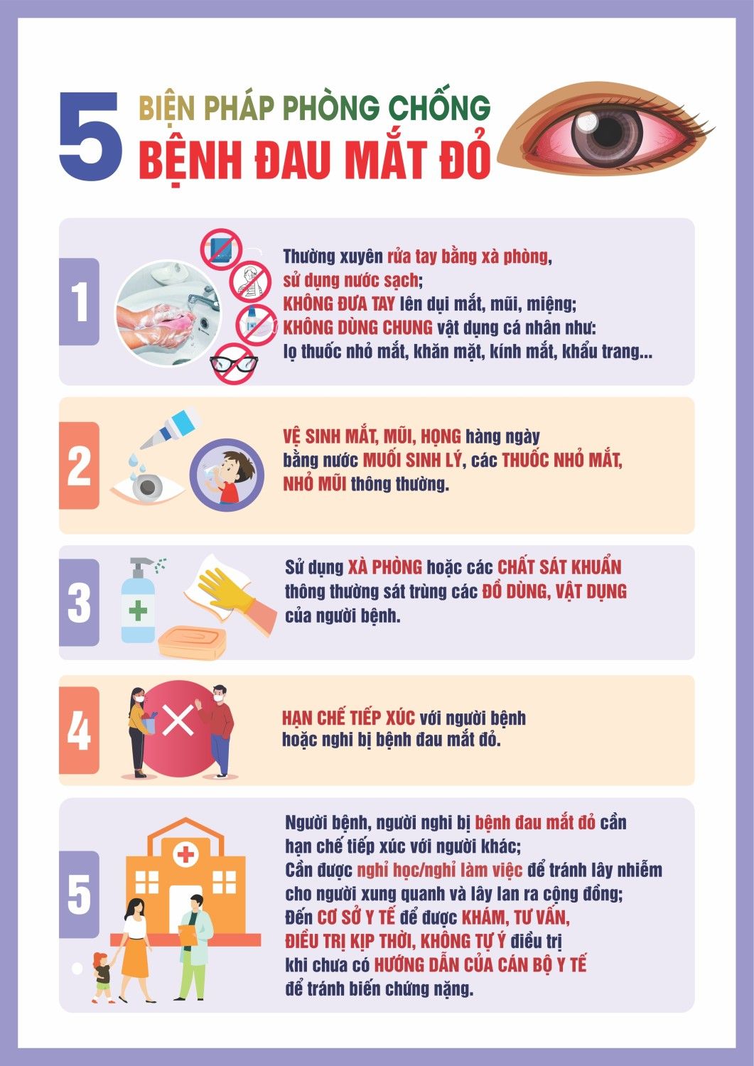 Hình minh họa chế độ chăm sóc mắt đúng cách, bao gồm nghỉ ngơi, vệ sinh và bảo vệ mắt Caption 