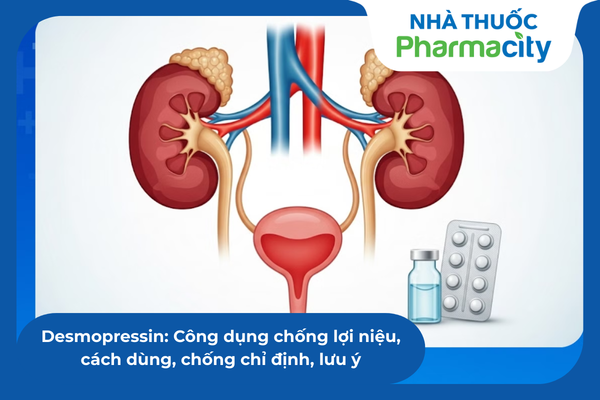 Desmopressin là thuốc thay thế hormone quan trọng giúp kiểm soát lượng nước tiểu bài tiết ở bệnh nhân đái tháo nhạt