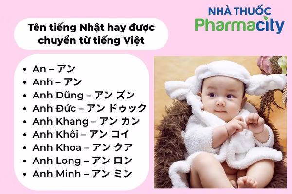Đặt tên tiếng Nhật cho bé
