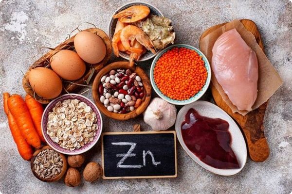 Minh hoạ về hoạt chất kẽm (Zn)