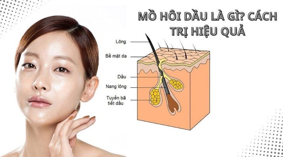 Mồ hôi dầu có thể khiến da trở nên bóng và nhờn hơn bình thường