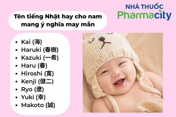 Đặt tên tiếng Nhật may mắn cho bé