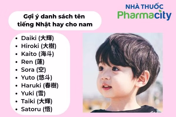Tên tiếng Nhật cho bé trai