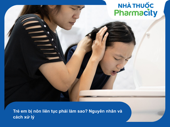 Nôn mửa liên tục khiến trẻ dễ bị mất nước và suy kiệt cơ thể nhanh chóng
